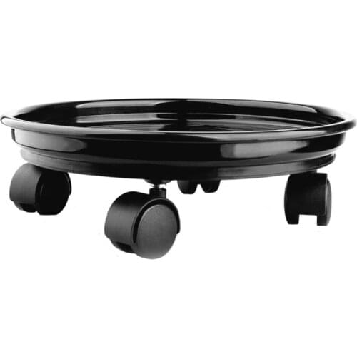 Plant Tray Flower Pot Rack Outdoor Planter Casters Rolling Tray