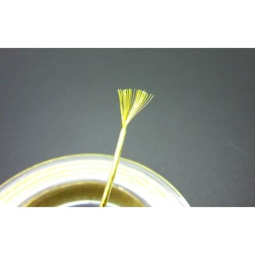 Gold plated 7N single crystal copper wire 0.95mm 40core 10meters
