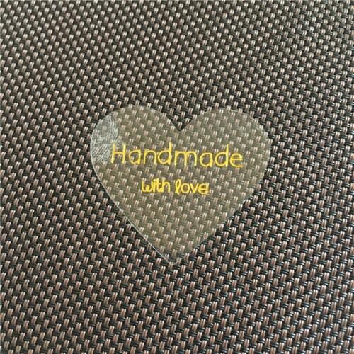 Transparent Clear Sticker Labels PVC Self-Adhesive Waterproof Printed for Jewelry Box Festival Gift Packing Seal Sticker 100Pcs