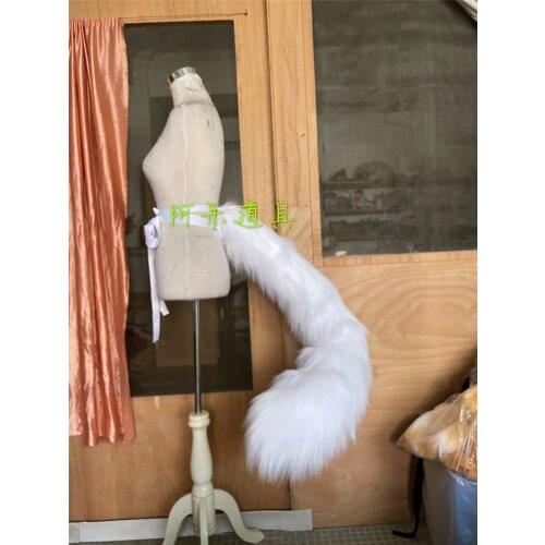 Glory of Kings Mai Shiranui Cosplay Prop White Plush Tail Halloween Carnival Accessories Toys childrens party Halloween Gifts