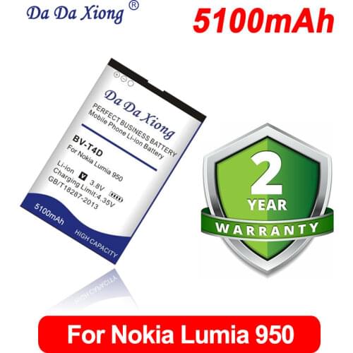 DaDa Xiong 4800mAh BV-T4D BVT4D Li-ion Phone Battery for Nokia Microsoft Lumia 950 XL CityMan Lumia 940 XL RM-1118 BVT4D Battery