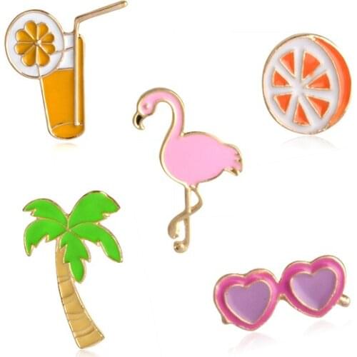 Броши фламинго на одежду XioMara China At AliExpress