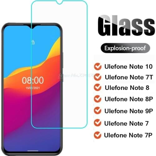 2-1PC Tempered Glass for Ulefone Note 10 8P 9P 7P Note 7T Screen Protector Protective Glass on Ulefone Note10 Pelicula De Vidrio
