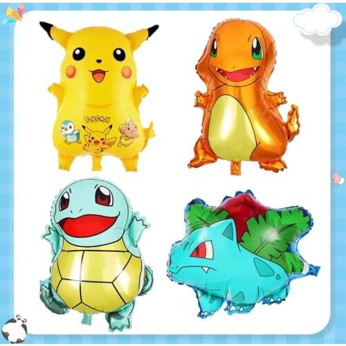 1pc Anime Pokemon Pikachu Squirtle Bulbasaur Charmander Theme Party Children 'S Birthday Latex Balloon Decoration Kids Toys