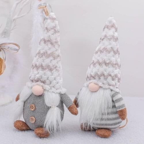 Faceless Rudolph 2020 Christmas Plush Knitting Socks Forest Elderly Home Decor