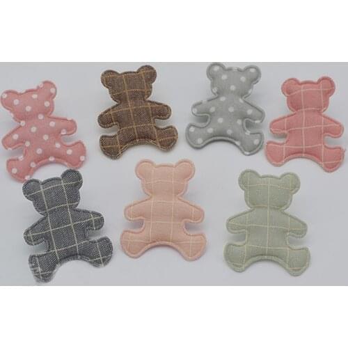 4.1x4.9cm Plaid patch applique for Girls hair accessories,DIY Kid patches for Clothing Craft Sticker DIY Hair Ornament