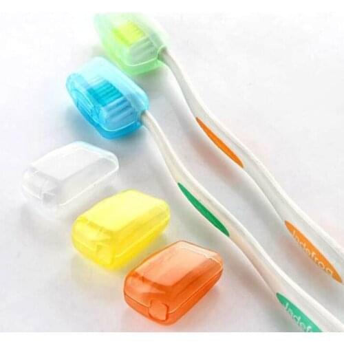 5PCS/lot New Travel Camping Protect Toothbrush Head Cleaner Cover Case Box Holder random color