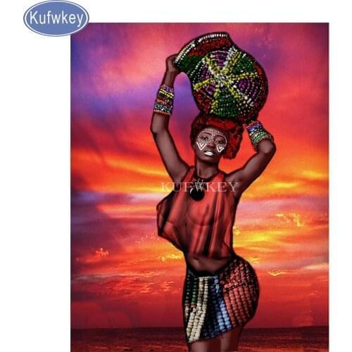 Full,square,Diamond Embroidery,Africa girl Diamond Painting woman,Cross Stitch,3D,Diamond Mosaic,pattern,mazayka,wedding gift