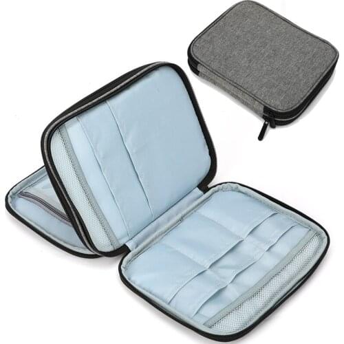 Knitting Needles Case Pouch Organizer Storage Bag Circular Knitting Needles Crochet Needles Scissors Ruler Sewing Kit Empty Bag