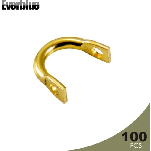 EVERBLUE 100PCS Easy-Spin Brass Clevises Custom Spinnnerbaits Spinners Fishing Lures Accessories Parts Components Tackle Craft