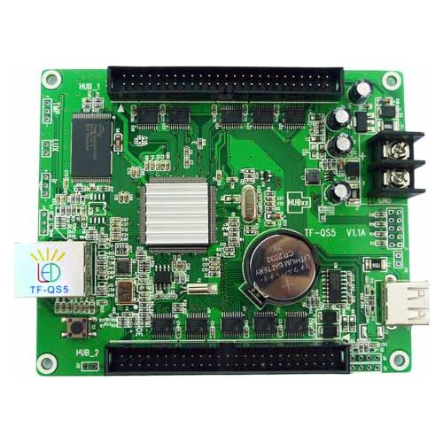 TF-QS5 replace TF-VTA02 RGB Video asynchronous LED display controller card supports Lan port USB ports 320*128pixels