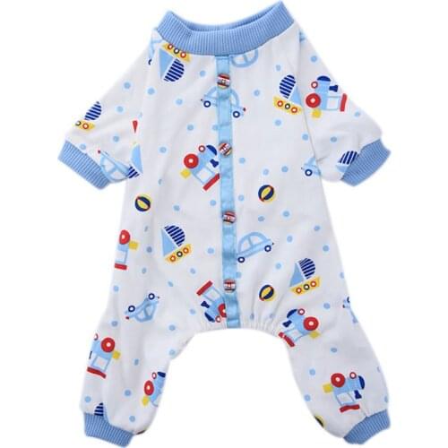 Dog Jumpsuits Overalls Clothes For Dogs Cotton Dog Pajamas Clothes For York Dogs Autumn Cloth Puppy Sleeping Cloth