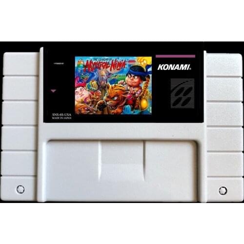 The legend of the mystical ninja USA- NTSC version 46 pins games card for Retro Video games Console