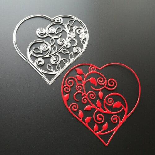 Metal leaves heart Cutting Dies Stencils for DIY Scrapbooking photo album Decorative Embossing DIY Paper Cards