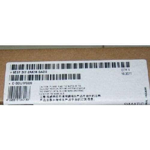 NEW&ORIGINAL 6ES7317-2AK14-0AB0 CENTRAL PROCESSING UNIT 6ES7317-2AK14-0AB0 FOR SIE 6ES7317-2AK14-0AB0