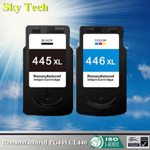 One set Remanufactured ink cartridge suit for PG445 CL446 , For Canon Pixma IP2840 MX494 MG2440 MG2540 MG2940 etc