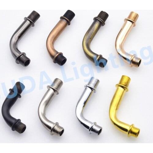 Retro lamp base iron connection tube ceiling rose canopy hollow pipe M10 tooth thread adapter for led pendant light chandeliers