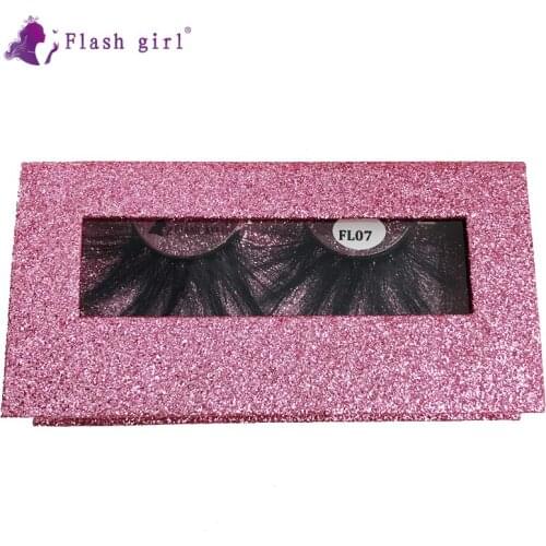 Professional 25mm False Eyelashes Natural Thick Long Full Strip Lashes Mink Eyelashes For Eye Beauty FL07