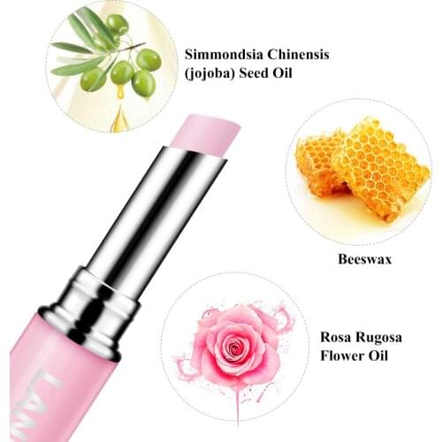 PINK/HYALURONIC ACID/CHAMELEON lip balm fill mask nourish moisturizer reduce fine lines makeup daily use