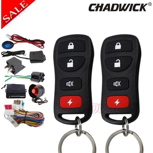 CHADWICK 8170 Burglar car Alarm System shock warning keyless entry central door locking with siren big sound 12V DC quality new