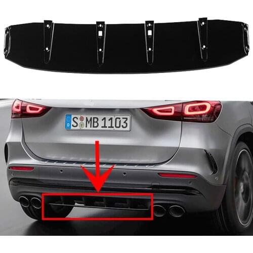 Rear Bumper Splitter Lip Body Kit Diffuser Guard Protector for Mercedes Benz GLA180 GLA200 GLA220 GLA250 GLA45 AMG H247 2020