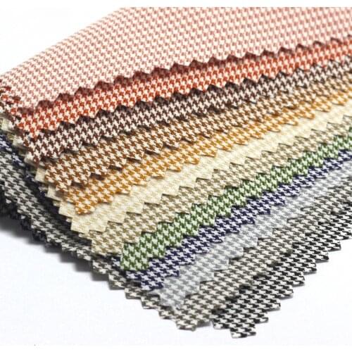 50*150cm Houndstooth Fabric Japanese And Korean Fabric Checked Fabric Retro Classic Suit Pants Skirt Plaid Fabric Free Shipping