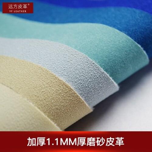 Thickened imitation ox suede leather matte hair retro scratch-resistant sofa fabric PU waterproof 1m