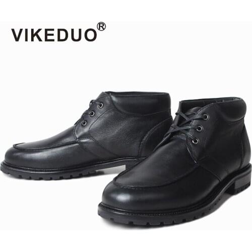 Vikeduo Hand Made All New Releases Available Glorious Innovates Bootmaker Black Mens Formal Boots For Men