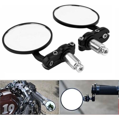 Motorcycle Mirrors Bar End Mirror Rear View Handlebar End Mirror For honda cbf 1000 cbr 900 cb 500 nc 700s hornet cb600f steed