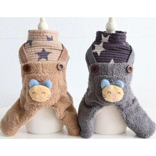 Small Dog Costume Winter Pet Dog Jumpsuit Outfit Clothes Warm Puppy Suit Chihuahua Yorkshire Pomeranian Shih tzu Poodle Overalls