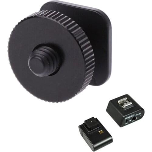New 1/4'' Single Layer Tripod Mount Screw to Studio Flash Hot Shoe Adaptor For Nikon
