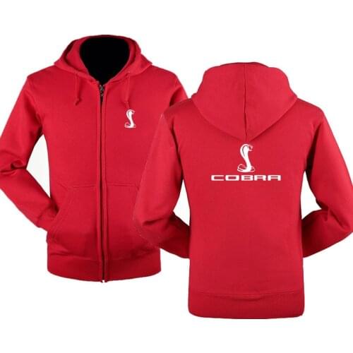 2021 Spring & Autumn Cobra logo zipper Hoodies Outerwear male Casual coat Brand zipper Hoodies &Sweatshirts