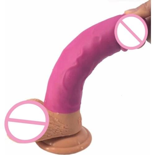 CPWD Dildo realistic big black dick imitation penis imitator for sex no vibrator masturbation silicone adult sex toys For Women