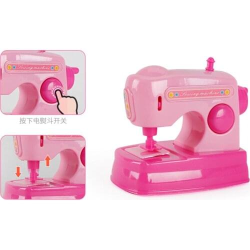 Children Kid BoyGirl Mini Kitchen Electrical Appliance Sewing Machine Toy Set Early Education Dummy Household Pretended PlayGift