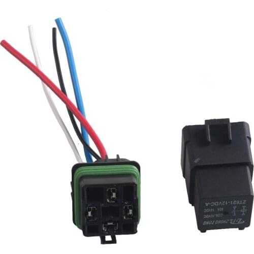 EE support Car Truck 12V 40A SPST Relay Socket Plug 4Pin 4 Wire Waterproof Seal Sales