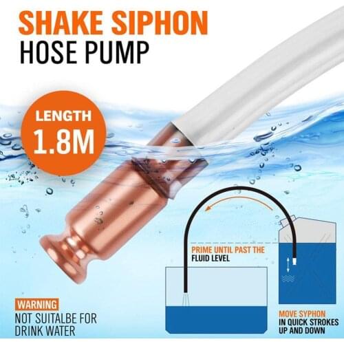 Gas Siphon Pumpe Benzin Kraftstoff Wasser Shaker Siphon Selbstansaugende Schlauch Sicherheit Rohr Sanitär Rohr Flexible U7N5