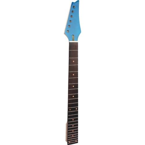 Guitar Neck 24Fret MAPLE WOOD Neck ROSEWOOD Fretboard BLUE HEAD Brand New