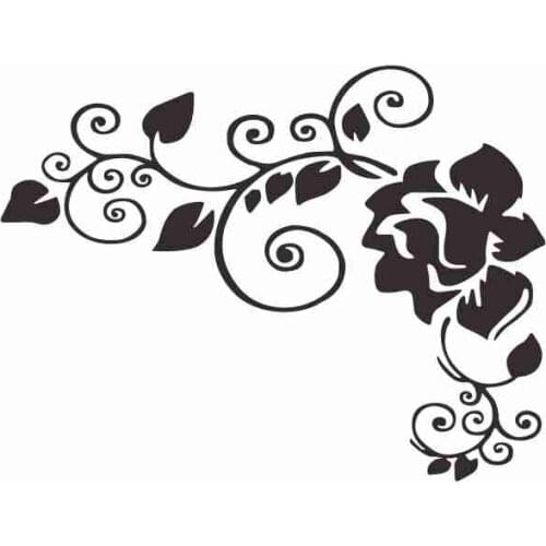 Art Flowers Car Stickers Decal Decals Stylish Pvc Car Products Decoration Auto Parts Cover Scratches Waterproof Apply To Car