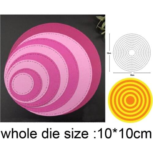 Metal cutting dies cut die mold background circle frame decoration Scrapbook paper craft knife mould blade punch stencils dies