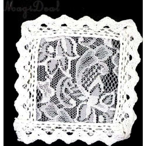 1/12 Scale Dollhouse Miniature Mini Tabletop Desk Decor Kitchen Tablecloths Table Cover Furniture Decor White