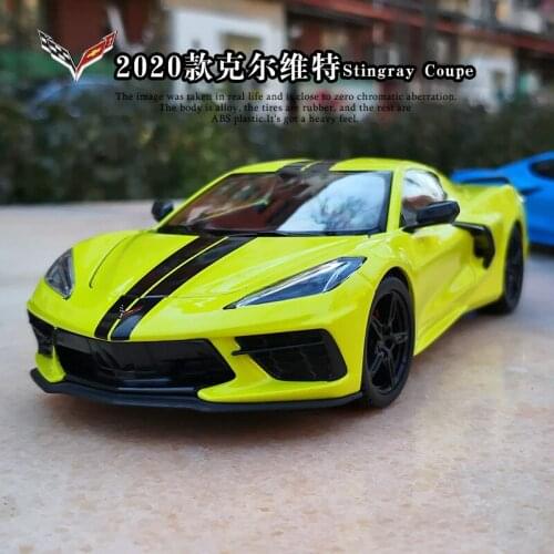 1:24 Chevrolet Corvette Stingray Coupe Alloy Sports Car Model Diecast Metal Toy Vehicles Car Model Collection Childrens Toy Gift