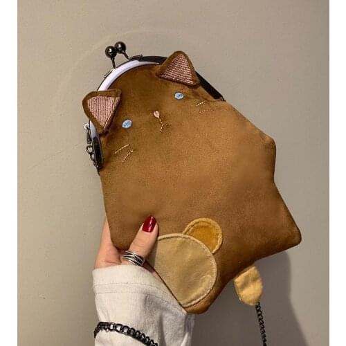 Fashion Women bag new style cute cat shoulder bag cartoon girl messenger bags mini purse 01-SB-bdssch