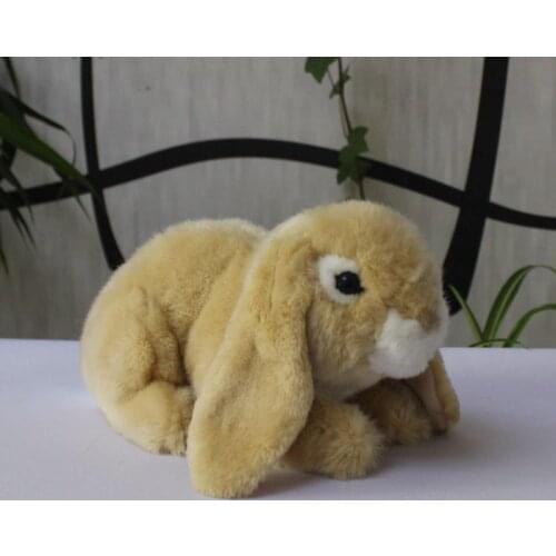 Soft Lop eared rabbit dolls Toy Real life Plush stuffed rabbits Cute Toys Present
