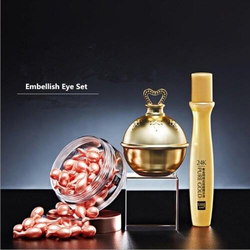New Brand Refresh Embellish Makeup Eye Cream Sets,Cosmetics Skin Care White Compact Foundation Concealer Prevent Bask Skin Care