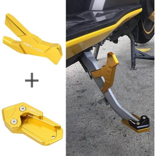 NEW Motorcycle Kickstand Foot Side Stand Extension Pad Support Plate 2017-2020 For KYMCO AK550 AK 550
