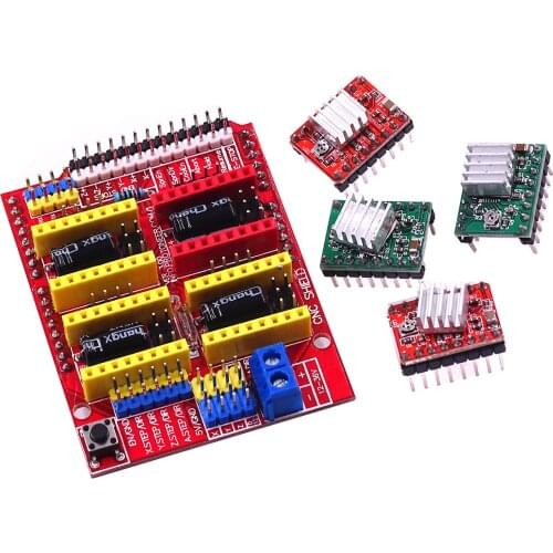 New Cnc Shield V3 Engraving Machine / 3D Printer / + 4pcs A4988 Driver Expansion Board