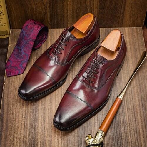 Phenkang Mens Leather Shoes
