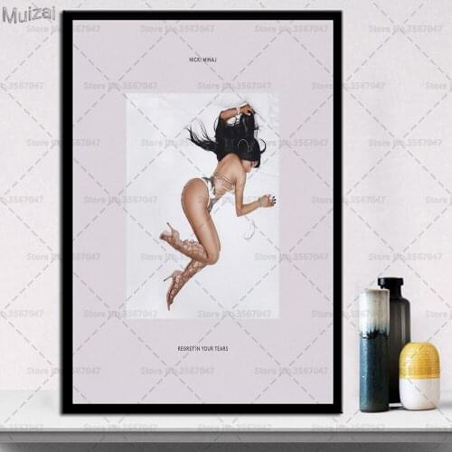 Nicki Minaj Poster Cute Sexy Girl Canvas Painting Posters and Prints Wall Art Picture for Living Room Home Decor