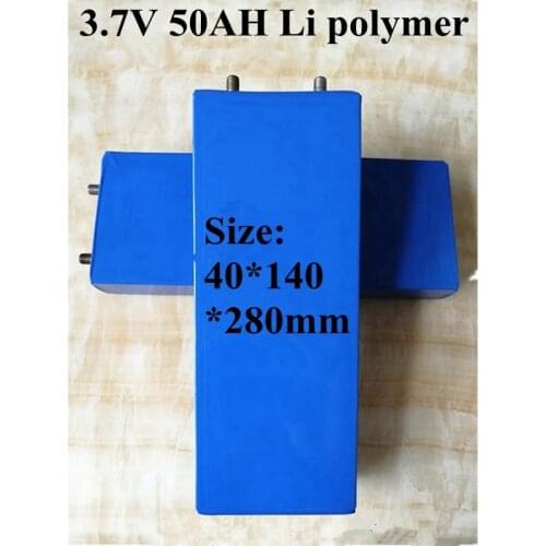 Polymer 3.7v 50Ah High Rate Discharge Li-ion Not Lifepo4 Battery for Electric Vehicle Power Tool 3s 12v 50ah Pack Battery 50ah