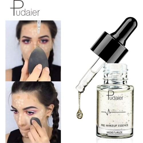 Pudaier Makeup Primer 24K Elixir Ultra Moisturizing Essential Oils Base Primer Hydrating Brighten Face Lip Make Up Oil Cosmetics